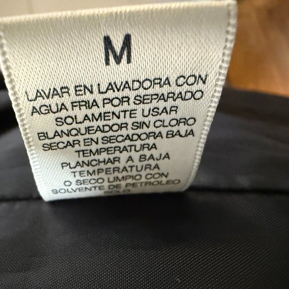 London Fog Black Toggle Trench Coat Removable Hood Size Medium - Picture 6 of 9